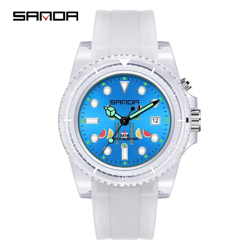Sanda Waterproof Men's Watch with Calendar & Multi-Language Display - Image 9