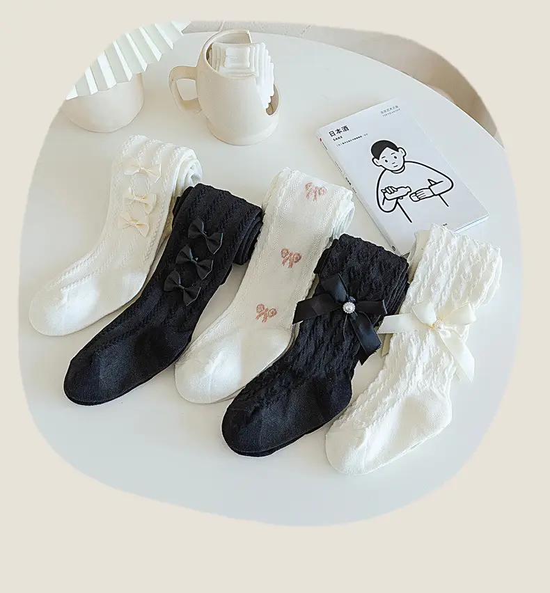 2025 New Summer Socks Baby Kids Lace Cotton Leggings — feature 17