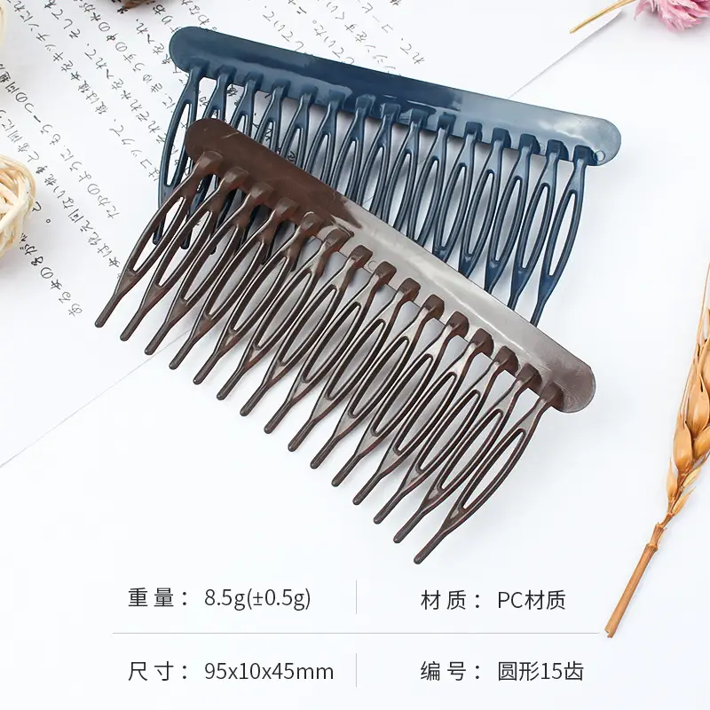 New All-Match Fresh Round 15-Tooth Hair Comb Non-Slip Bangs - Image 15