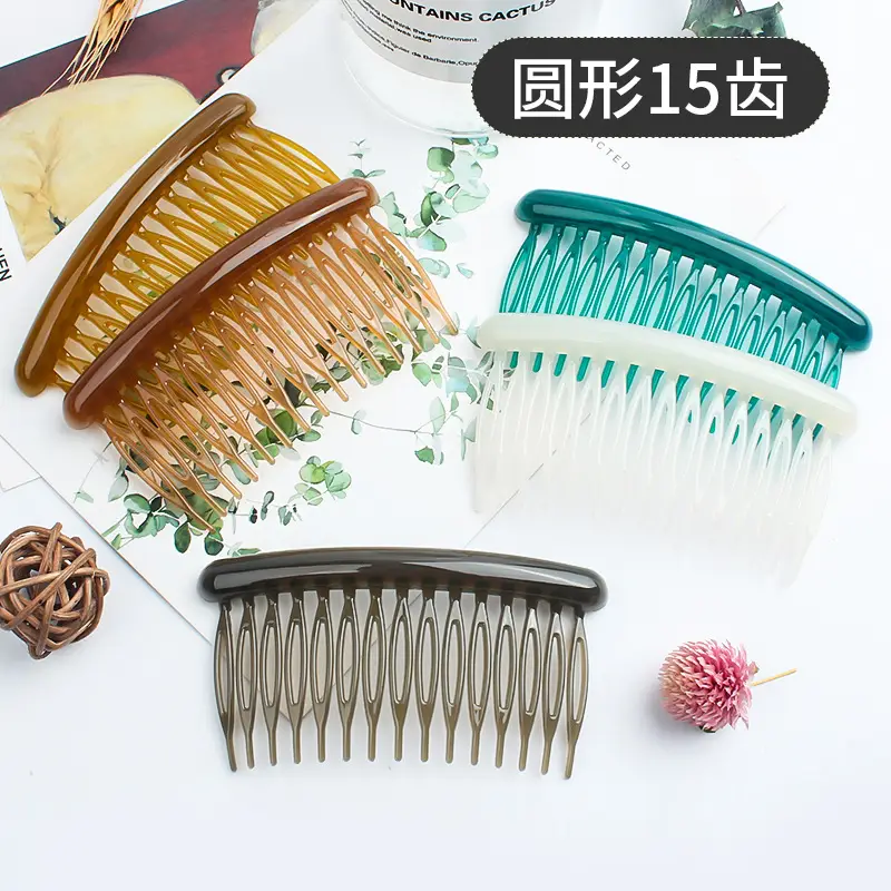 New All-Match Fresh Round 15-Tooth Hair Comb Non-Slip Bangs - Image 16