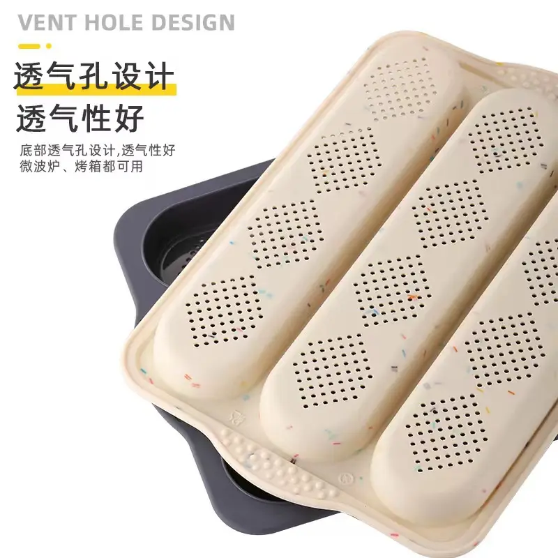 Silicone 3-Slot Bread Pan for Home Baking - Image 7