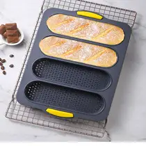 Silicone 3-Slot Bread Pan for Home Baking — feature 1