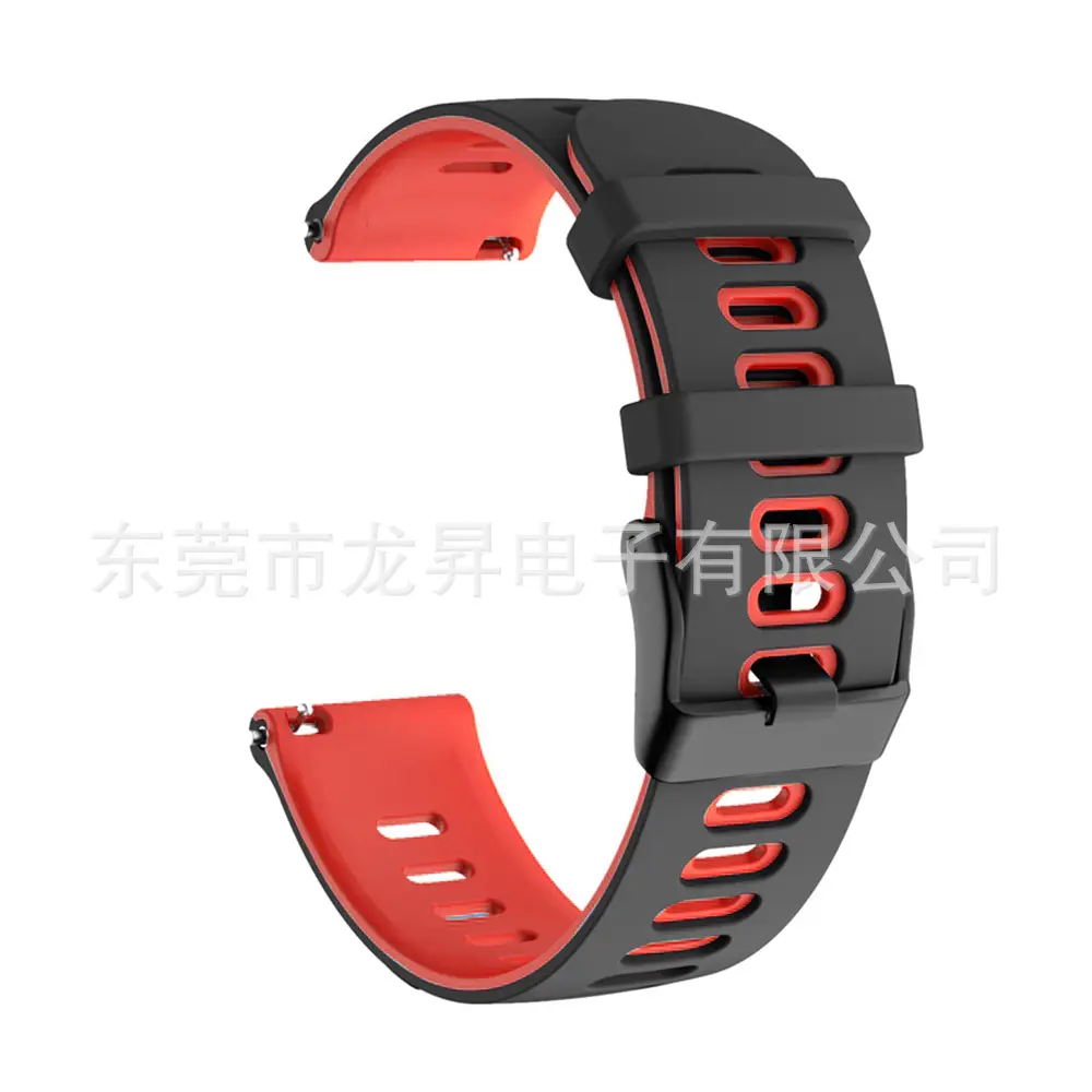 Two Color Silicone Strap Smartwatch 20mm 22mm - Image 3