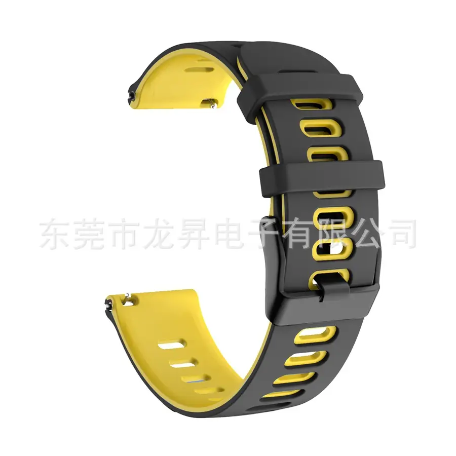Two Color Silicone Strap Smartwatch 20mm 22mm - Image 2