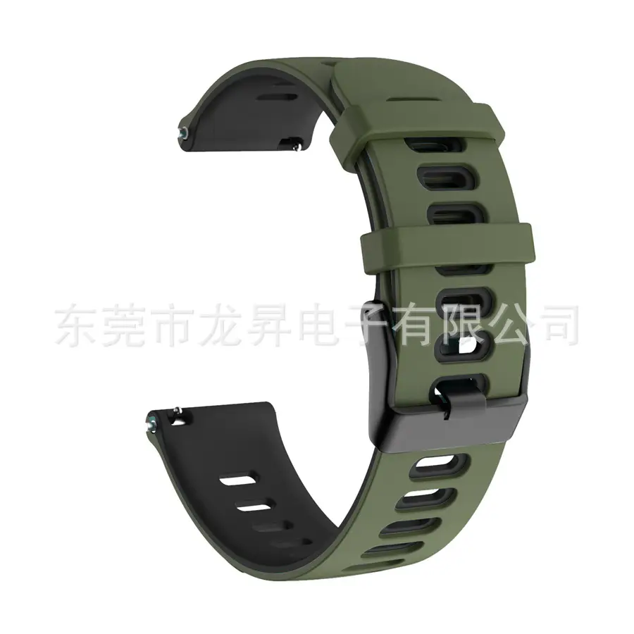 Two Color Silicone Strap Smartwatch 20mm 22mm - Image 6