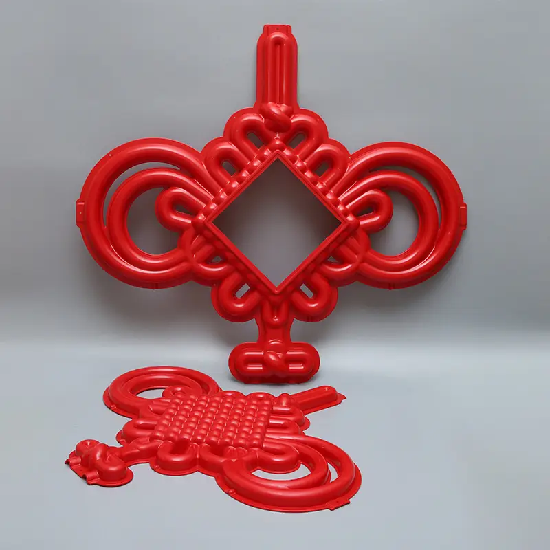 Red Chinese Knot LED Street Light Decorative Outdoor Lamp - Image 2