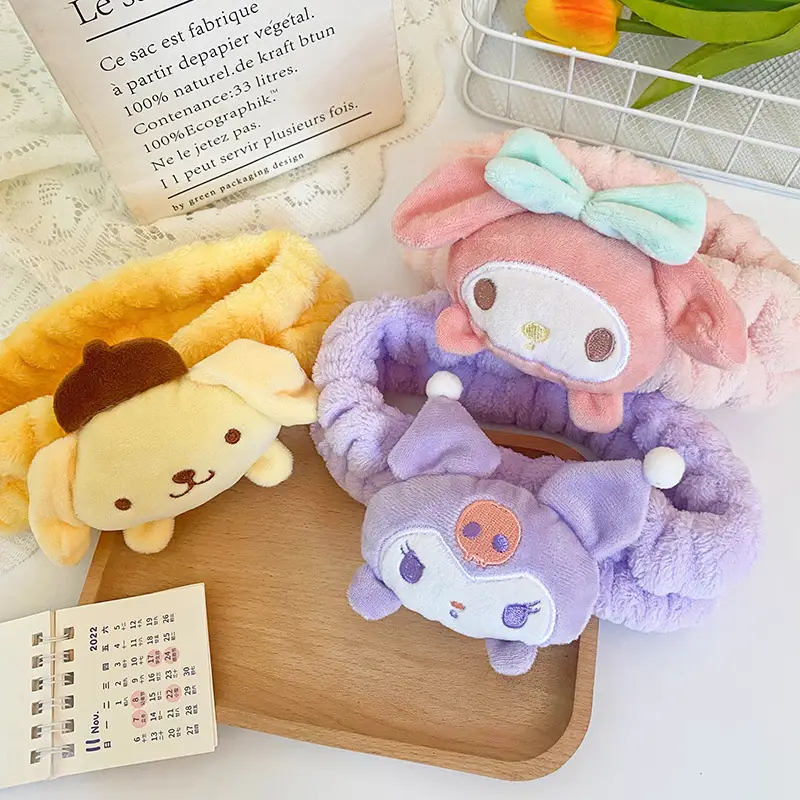 Plush Cute Hair Bands for Girls with Animal Design