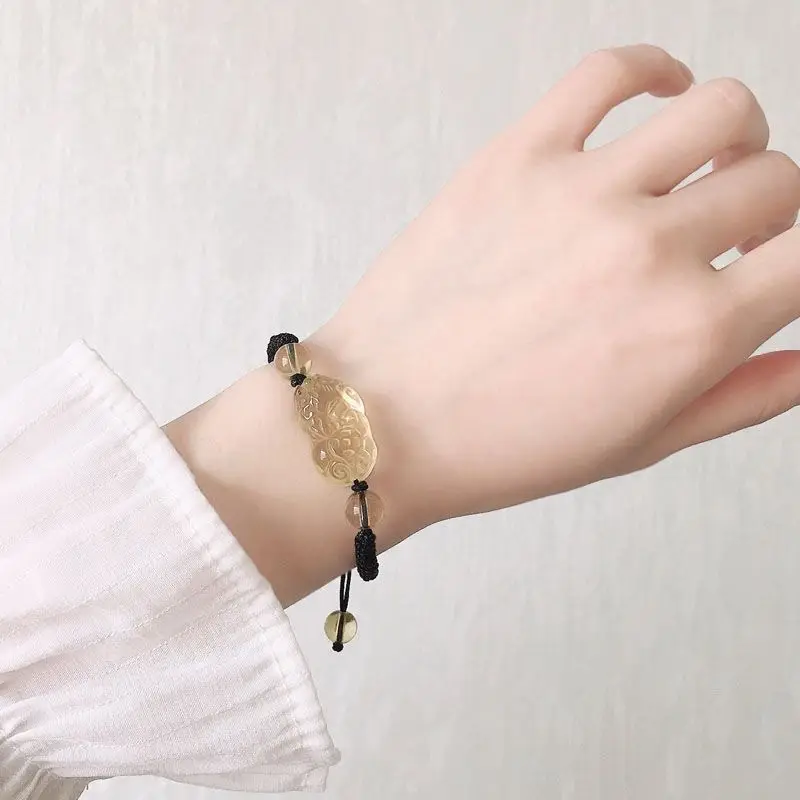 Natural Citrine Crystal Bracelet for Couples - Image 12