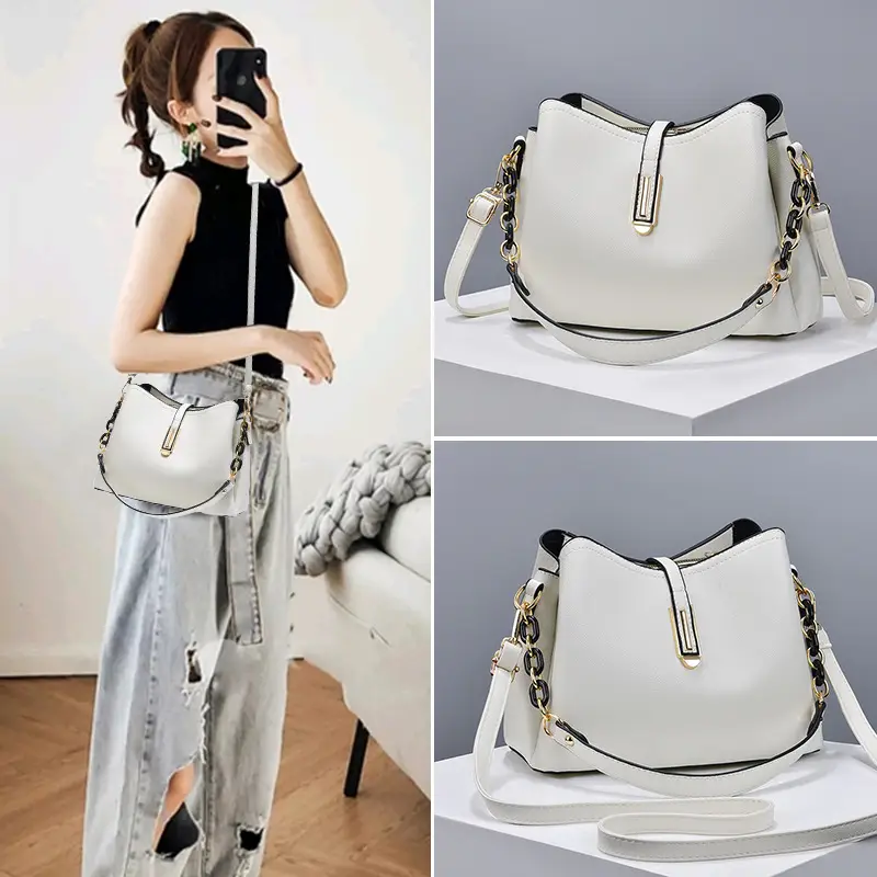Women's Black Satchel Crossbody Bag 2025 New Fashion - Image 8