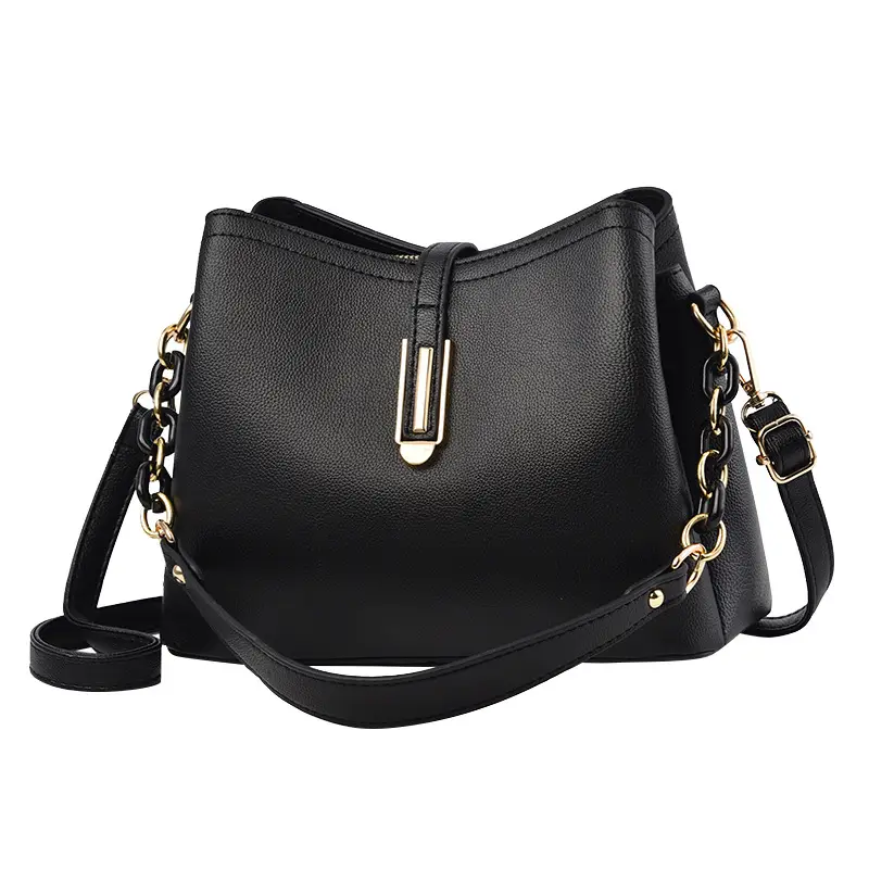Women's Black Satchel Crossbody Bag 2025 New Fashion - Image 11