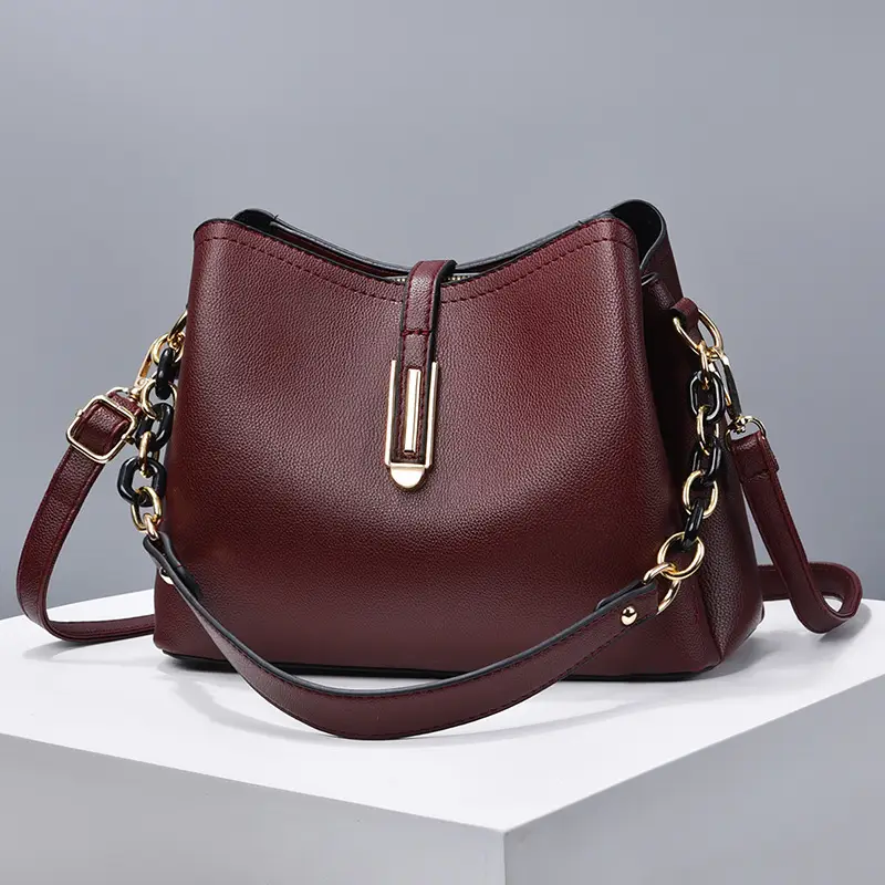 Women's Black Satchel Crossbody Bag 2025 New Fashion - Image 2