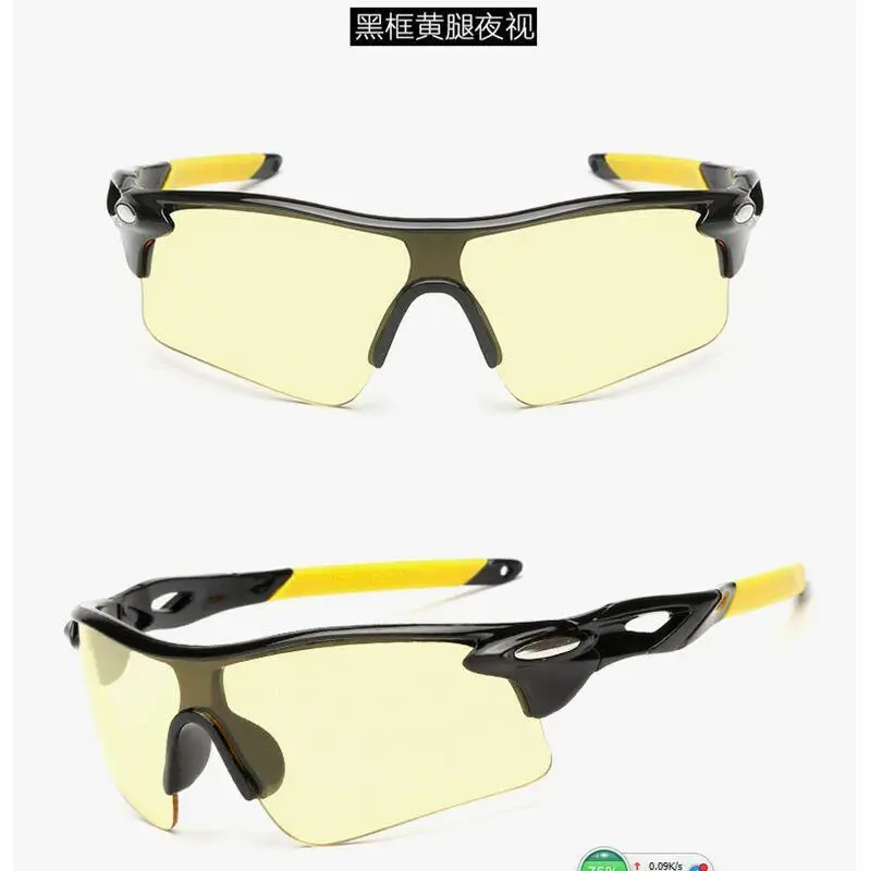 Black frame yellow leg (night vision lens)