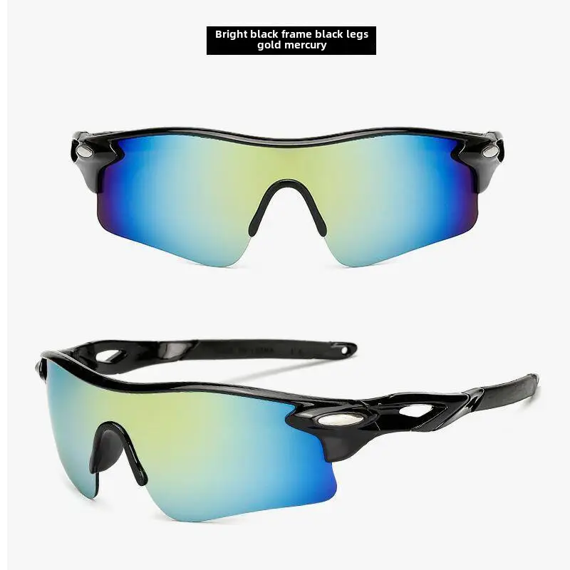 Men Women Cycling Sunglasses Black Yellow Clear Lens - Image 21