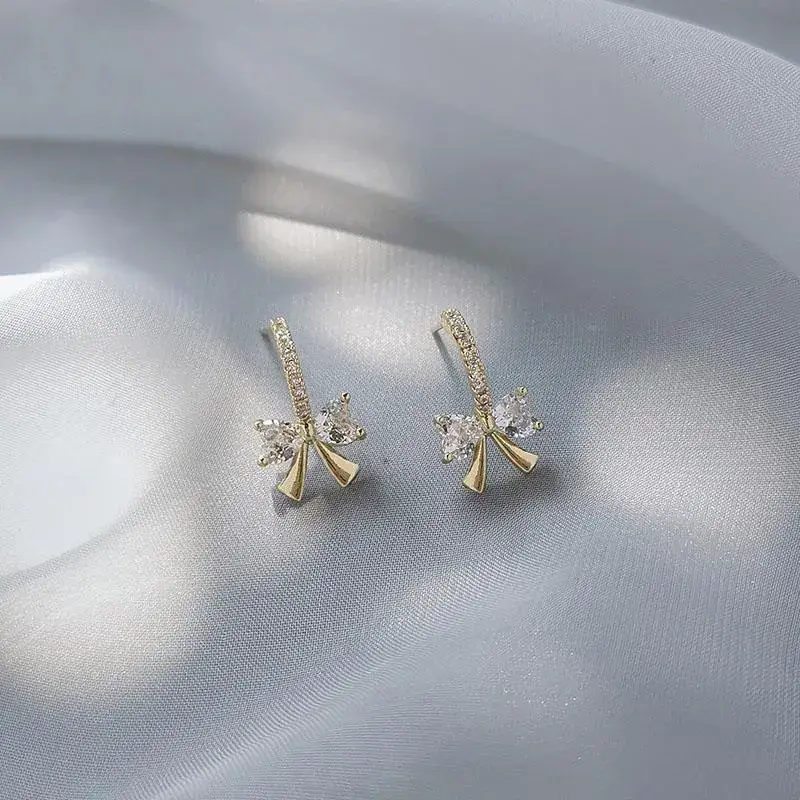 Sterling Silver Bow Earrings for Women 2022 - Image 2