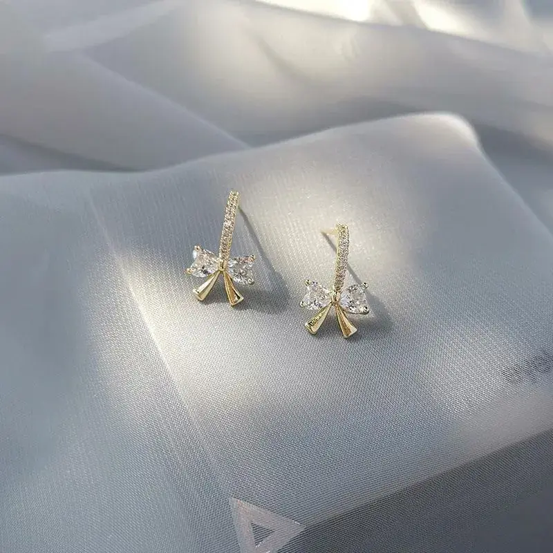 Sterling Silver Bow Earrings for Women 2022 - Image 4