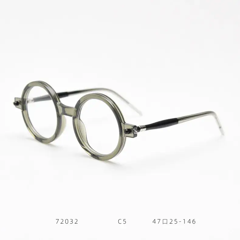 Retro Round Eyeglasses Frame for Men Women - Image 2
