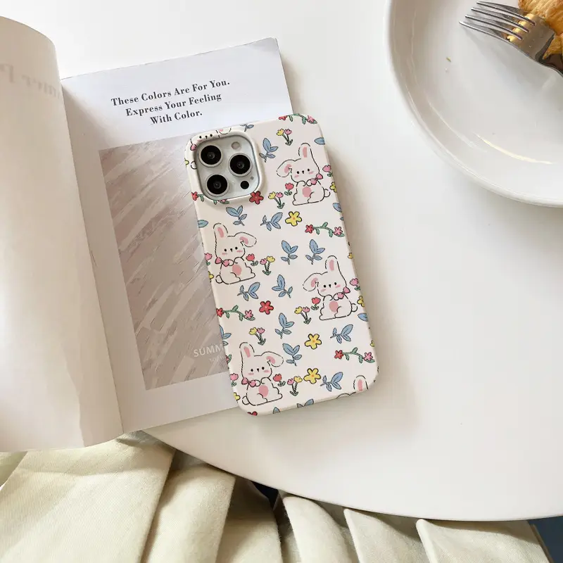 Rabbit Flower Phone Case for Apple Models - Image 2