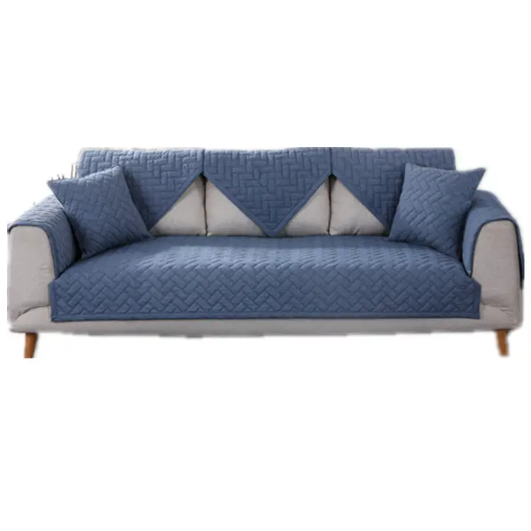 Four Seasons Cotton Quilted Sofa Cushion Towel Cover - Image 9