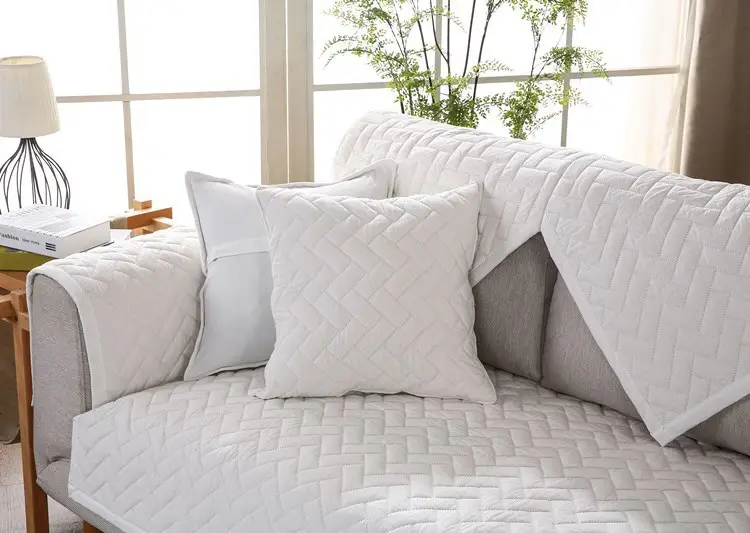 Four Seasons Cotton Quilted Sofa Cushion Towel Cover - Image 3