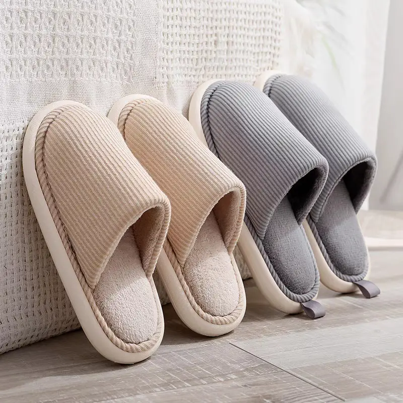 Women Cotton Slippers Autumn Winter Soft Cushion Wooden Floor - Image 25