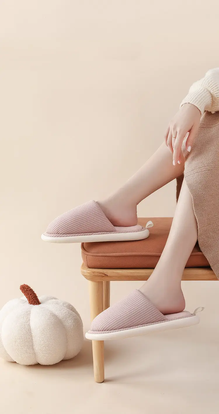 Women Cotton Slippers Autumn Winter Soft Cushion Wooden Floor — feature 16