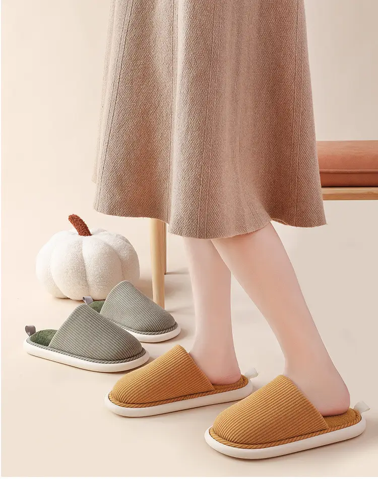 Women Cotton Slippers Autumn Winter Soft Cushion Wooden Floor — feature 7