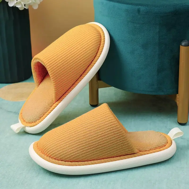 Women Cotton Slippers Autumn Winter Soft Cushion Wooden Floor - Image 2