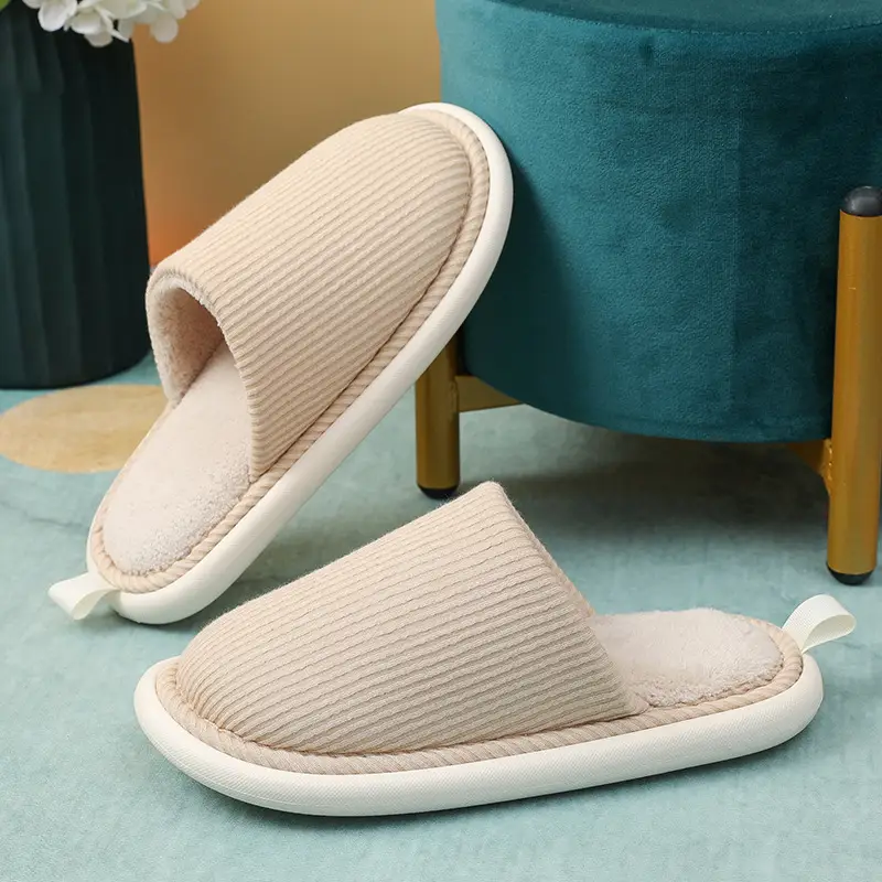 Women Cotton Slippers Autumn Winter Soft Cushion Wooden Floor - Image 3