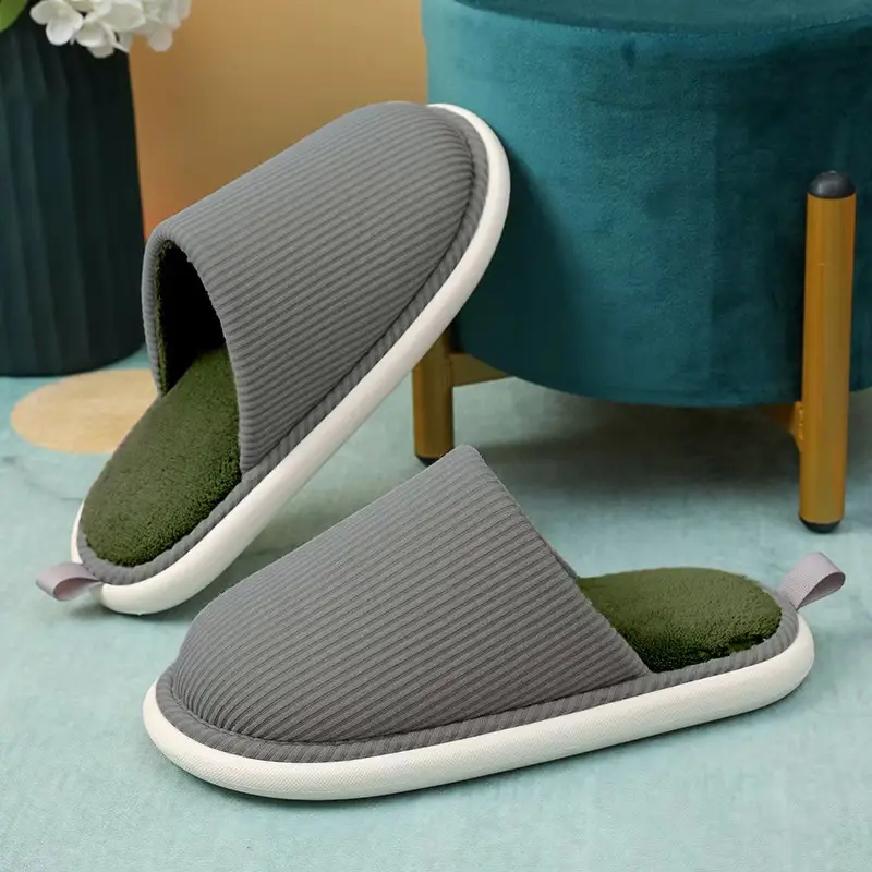 Women Cotton Slippers Autumn Winter Soft Cushion Wooden Floor - Image 4