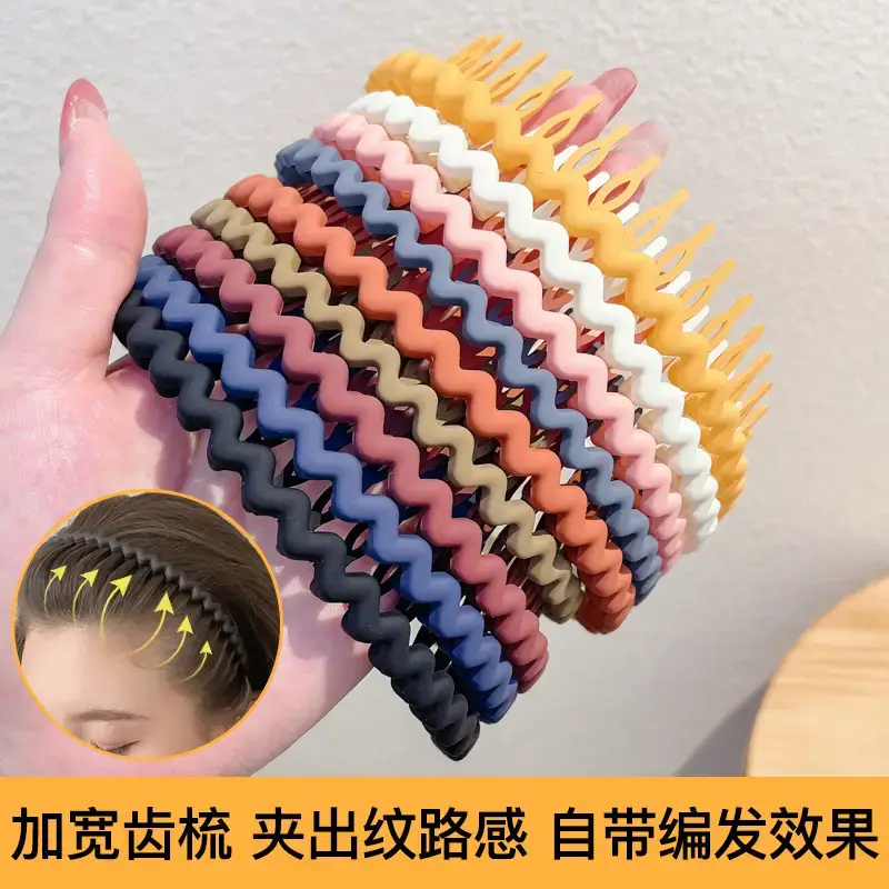 Female Hair Pressing Headband with Fine Teeth for Summer
