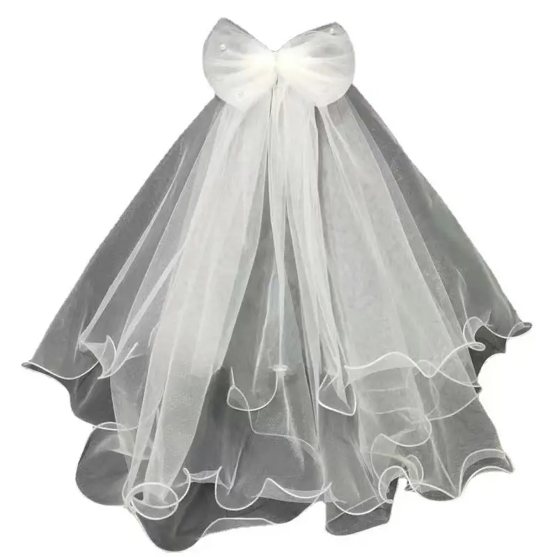 New Bridal Short Veil Mori Style Photo Props