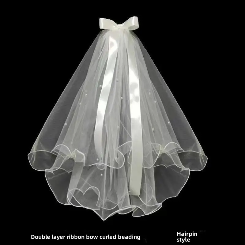 New Bridal Short Veil Mori Style Photo Props