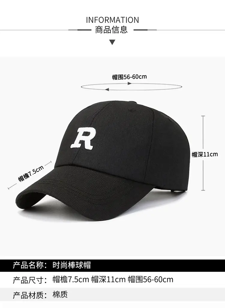 Women Yellow P Cap Wholesale Baseball Cap — feature 7
