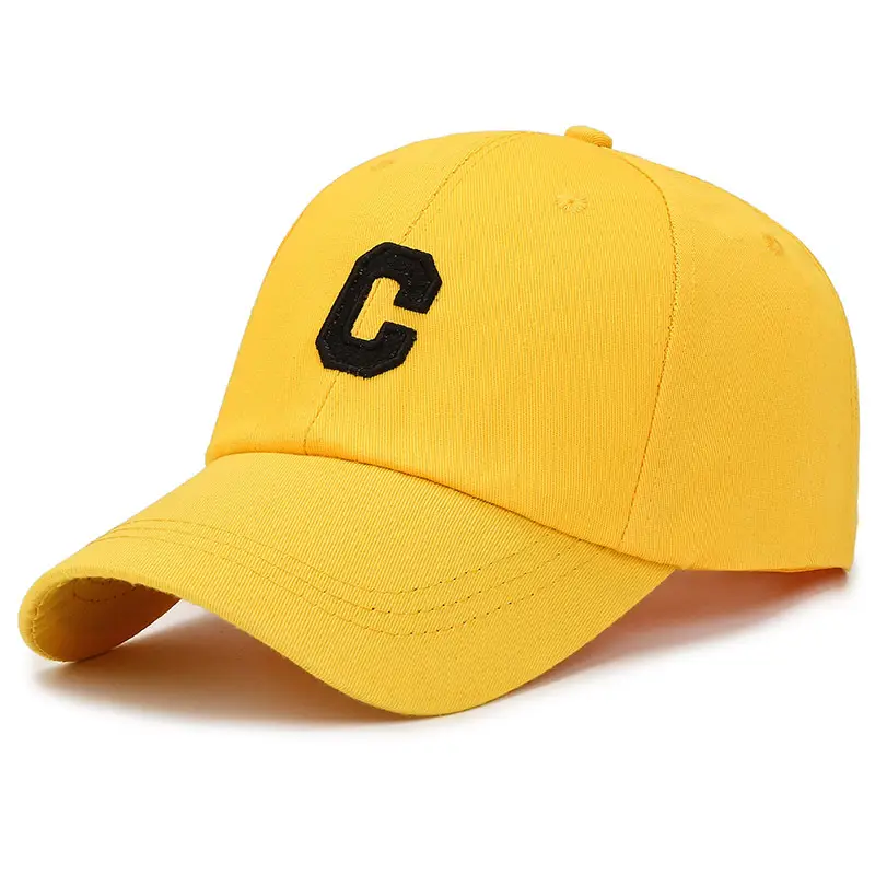 Women Yellow P Cap Wholesale Baseball Cap - Image 16