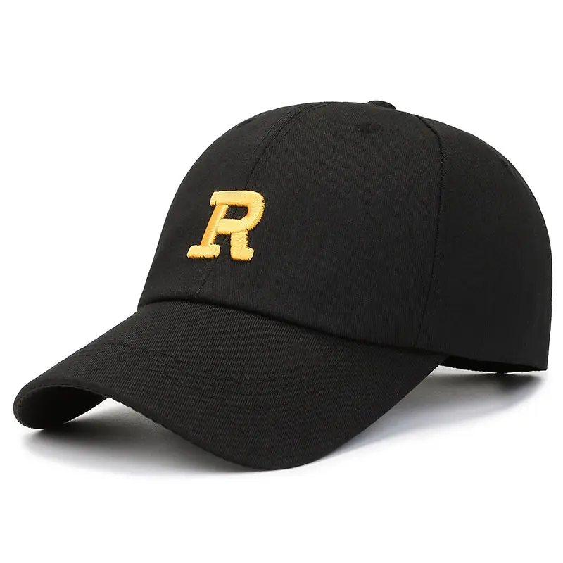 Women Yellow P Cap Wholesale Baseball Cap - Image 2