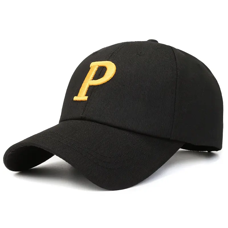Women Yellow P Cap Wholesale Baseball Cap - Image 23