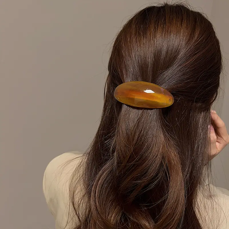 Acetate Hair Clip with Floral Texture for Women - Image 10