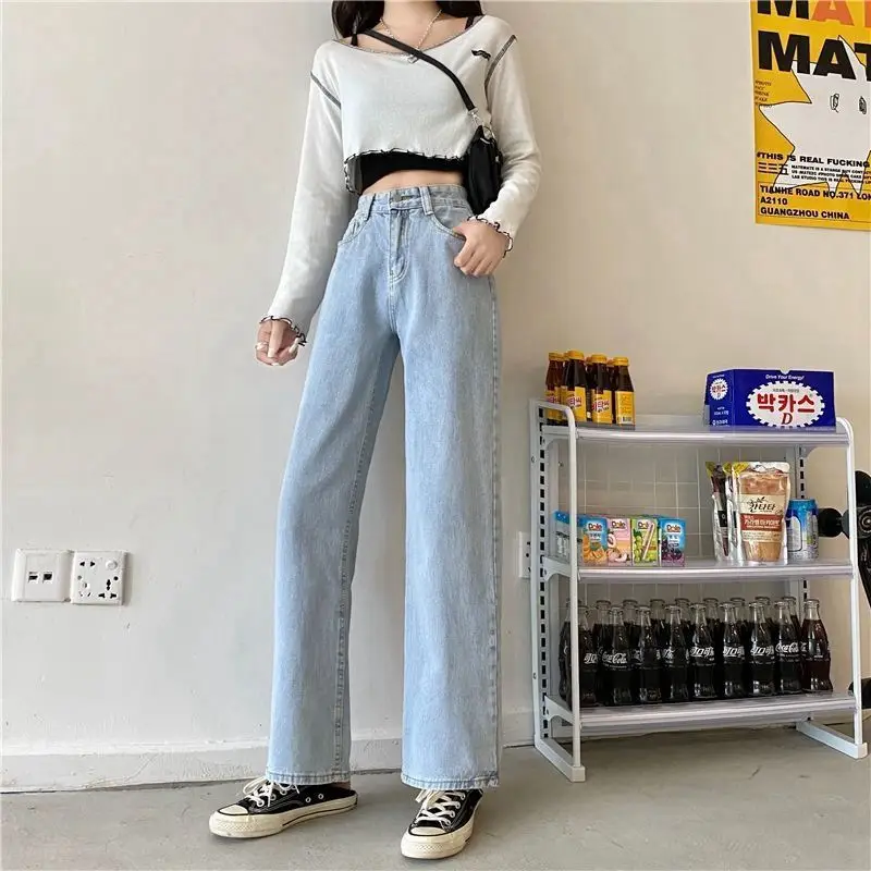 Women Jeans High Waist Loose Fit Winter Wear - Image 2