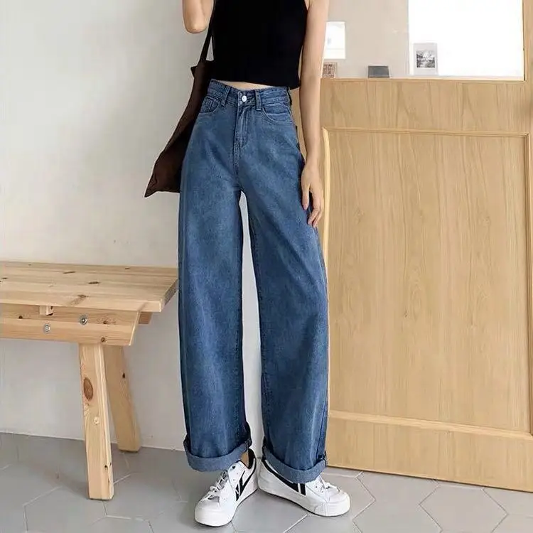 Women Jeans High Waist Loose Fit Winter Wear - Image 10