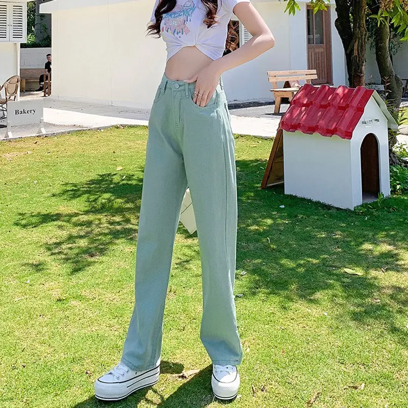 Women Jeans High Waist Loose Fit Winter Wear - Image 7
