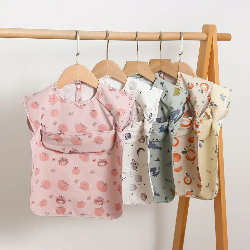 Baby Bib with Cute Print for Feeding & Drying - Image 20