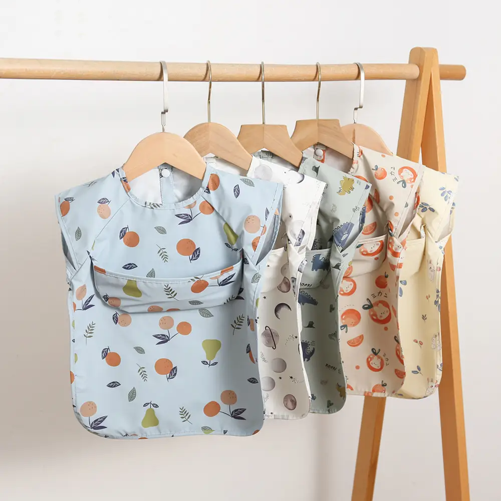 Baby Bib with Cute Print for Feeding & Drying - Image 23