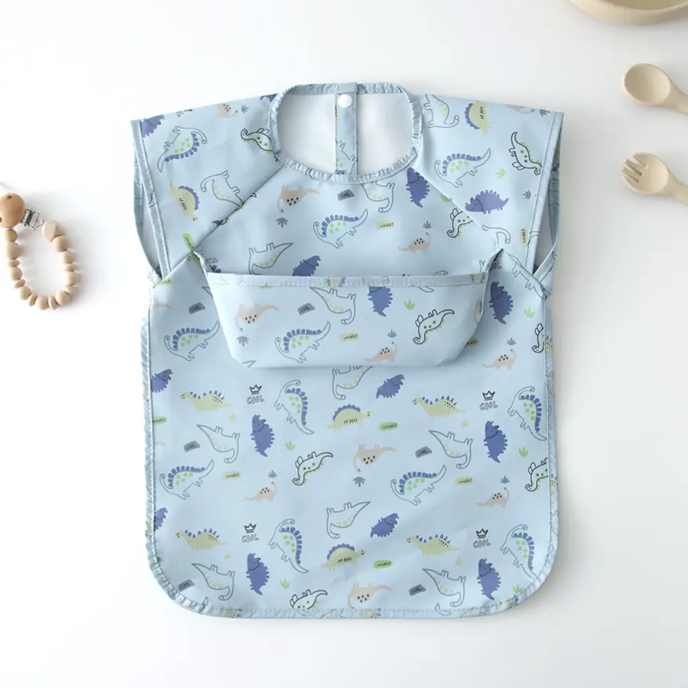 Baby Bib with Cute Print for Feeding & Drying - Image 10
