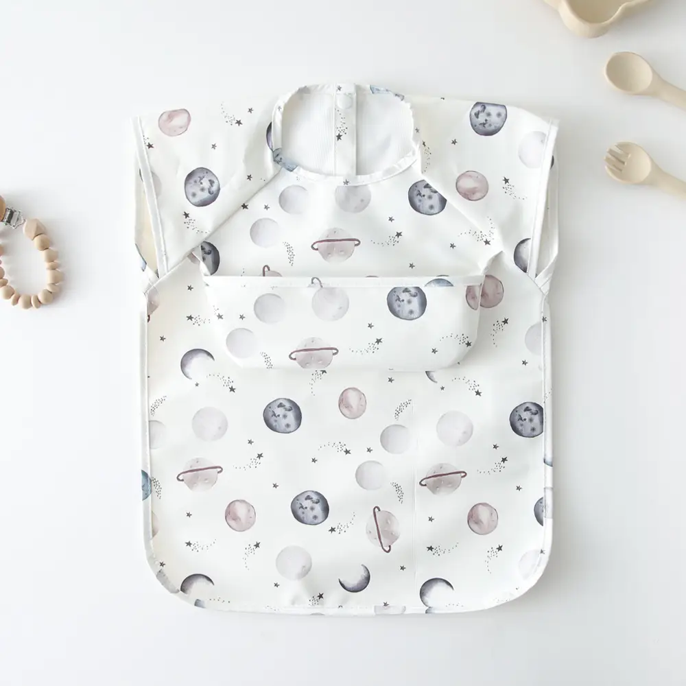 Baby Bib with Cute Print for Feeding & Drying - Image 11