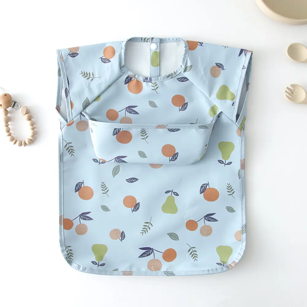 Baby Bib with Cute Print for Feeding & Drying - Image 4