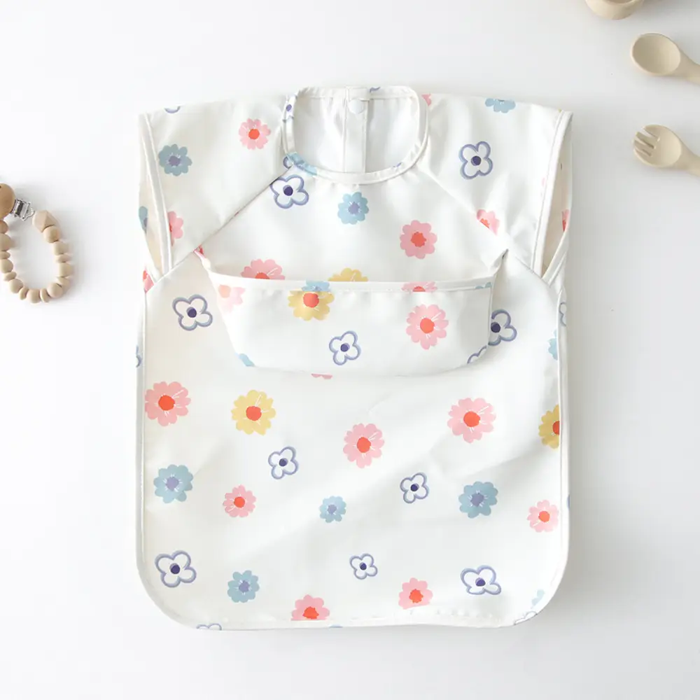 Baby Bib with Cute Print for Feeding & Drying - Image 5