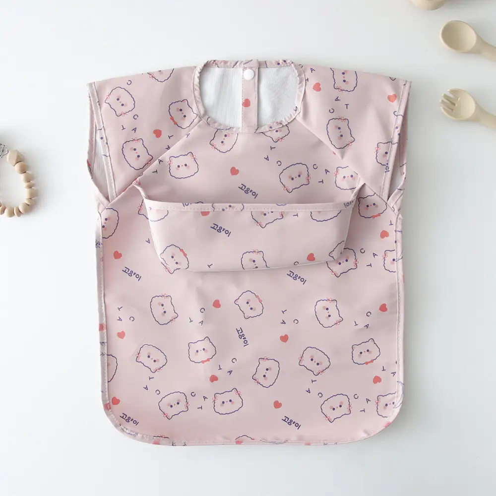 Baby Bib with Cute Print for Feeding & Drying - Image 6