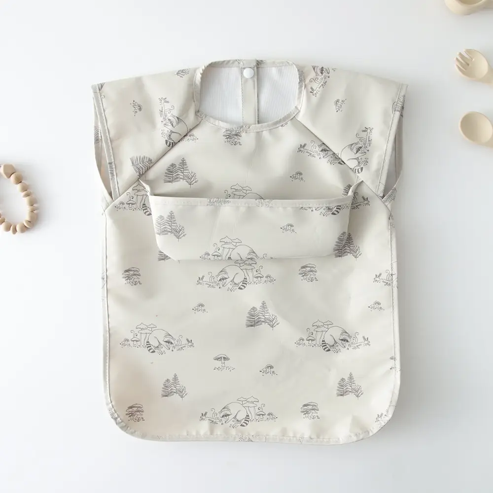 Baby Bib with Cute Print for Feeding & Drying - Image 8