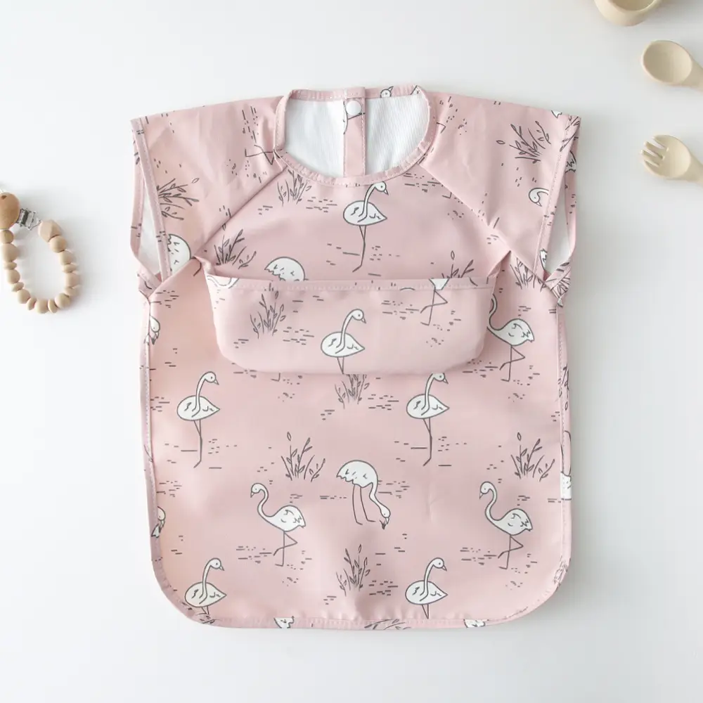 Baby Bib with Cute Print for Feeding & Drying - Image 9