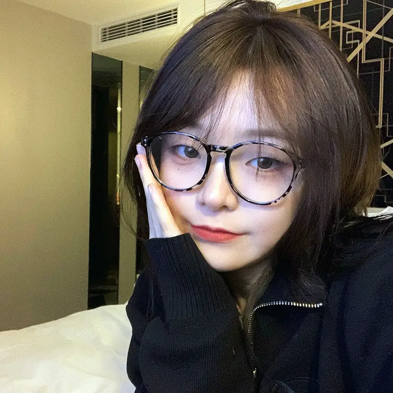Women's Anti-Blue Light Glasses Rose Gold Round Frame - Image 5